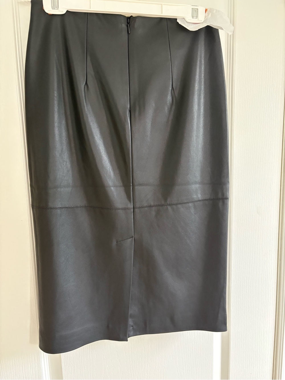 RW&CO. Black Faux Leather Pencil Skirt